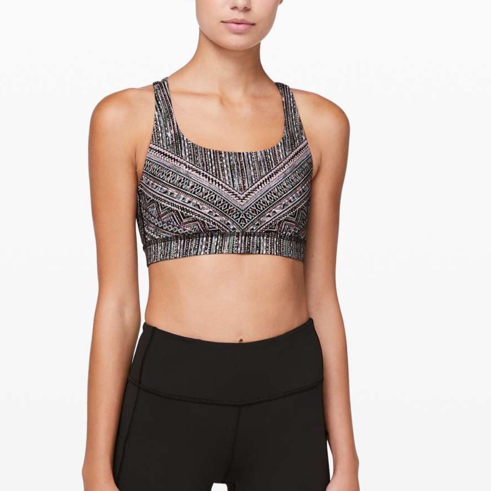 Lululemon Size 8 Tribal Pace Energy Bra